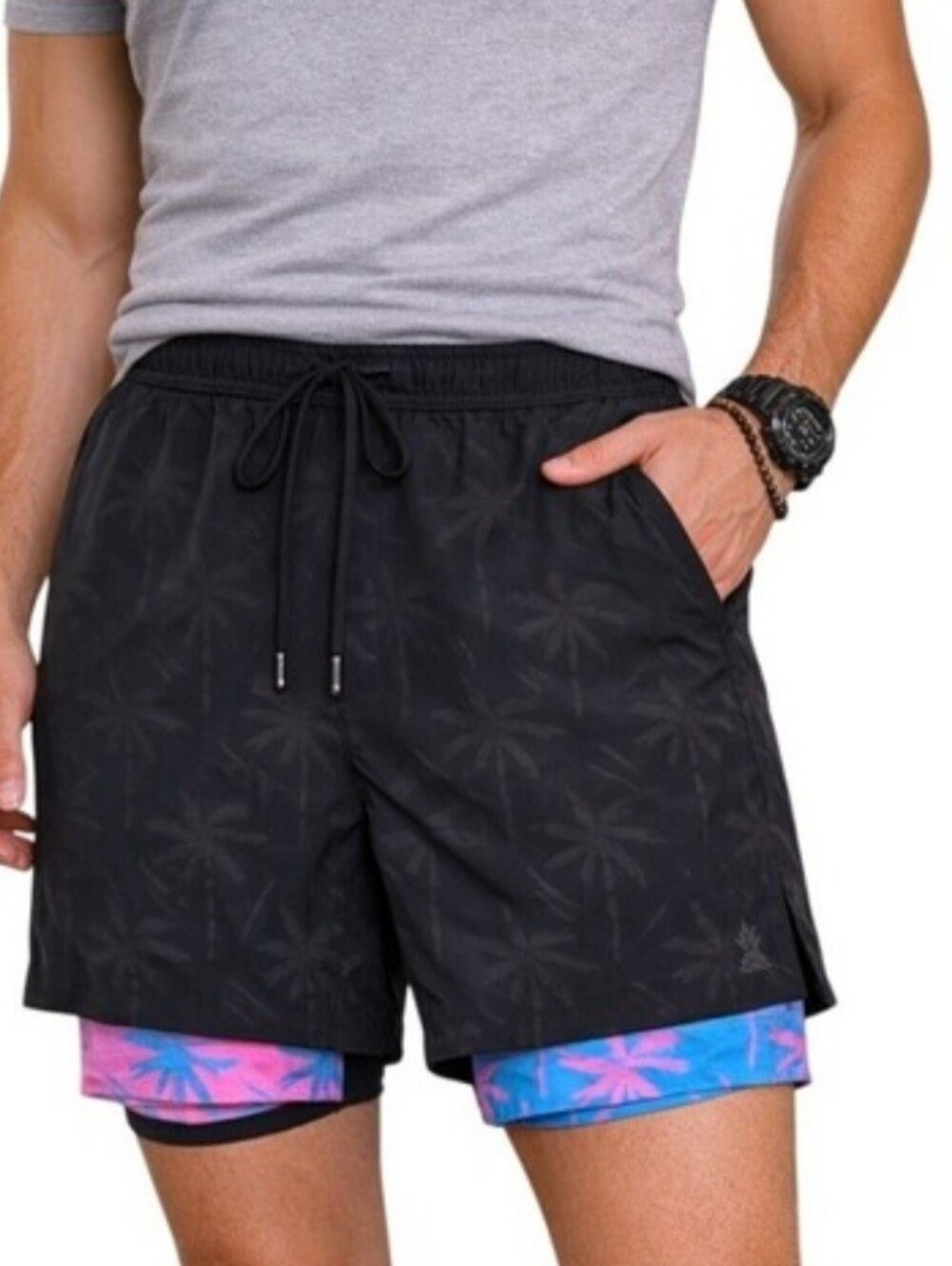 CHUBBIES Ultimate Training Shorts Men's 2X One Leg 2 Legs Compression Liner 5.5"